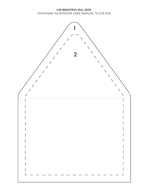 Stationary A6 Envelope Liner Template Download Printable PDF ...