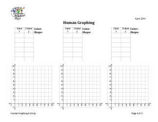 Human Graphing Activity Sheet, Page 4