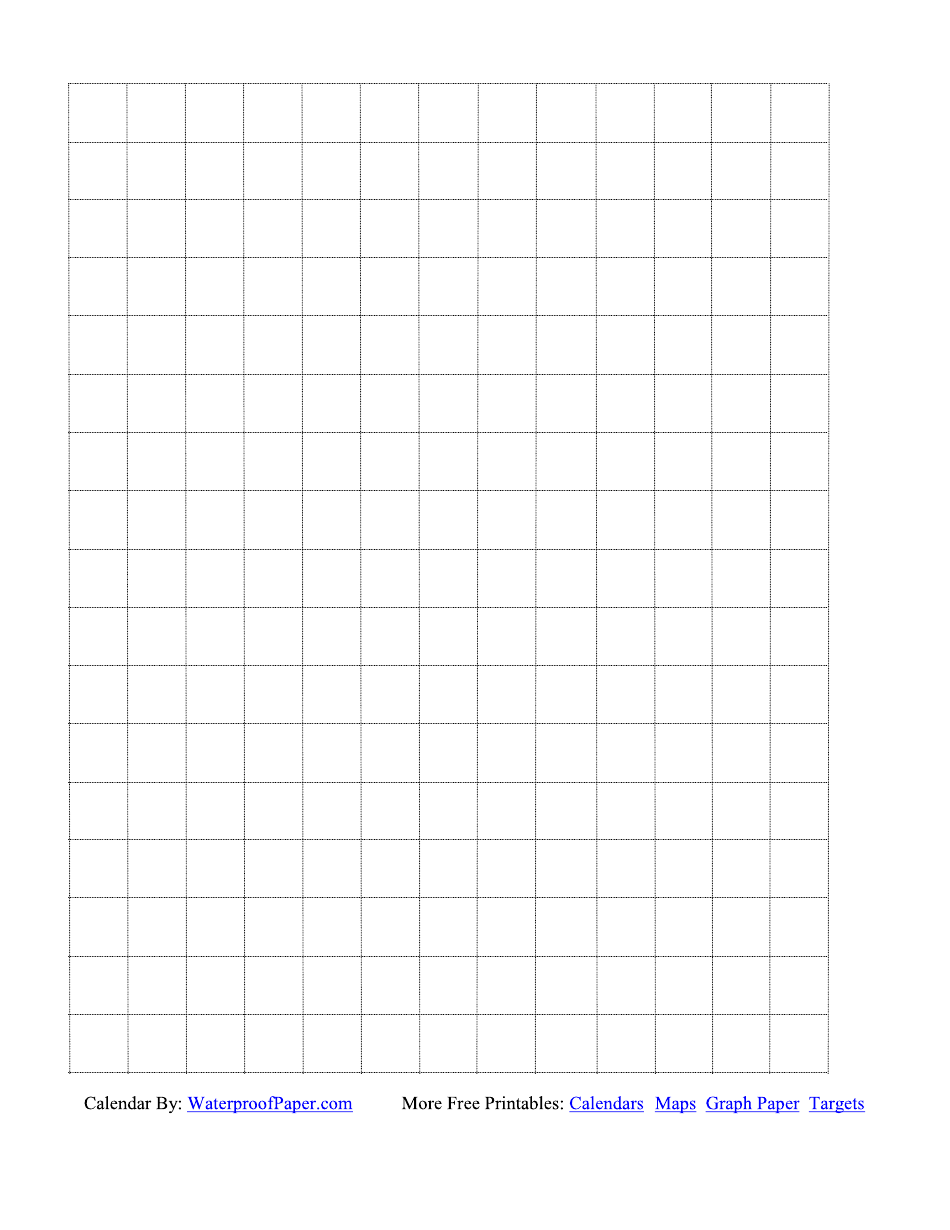 Half Inch Grid Graph Paper, Page 1