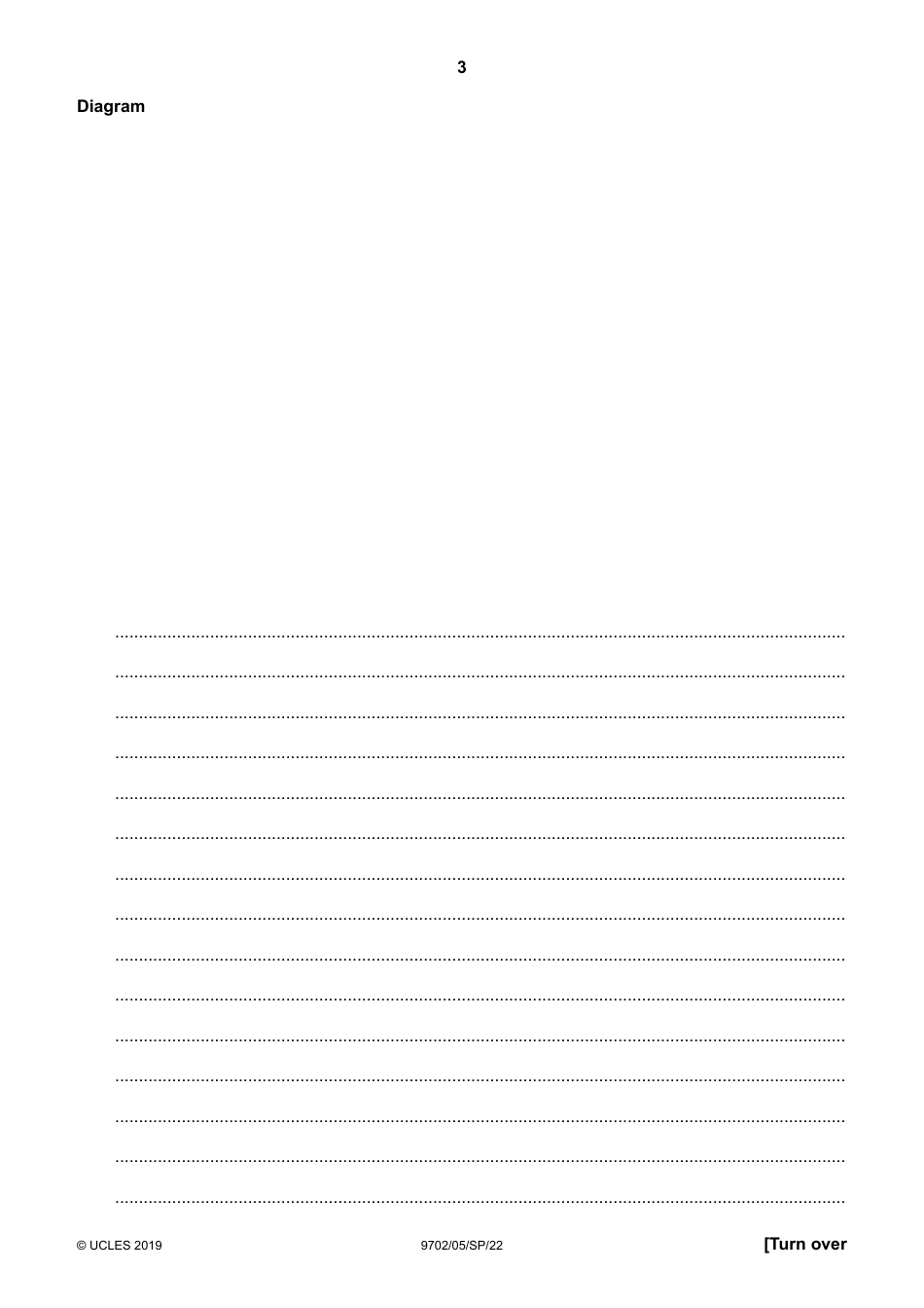 Cambridge International as  a Level: Physics Paper 5 Planning, Analysis and Evaluation, Page 3