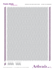 Document preview: Round Seed Bead Graph Paper - Artbeeds
