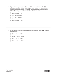 Staar Grade 8 Mathematics Practice Assessment - Texas, Page 10