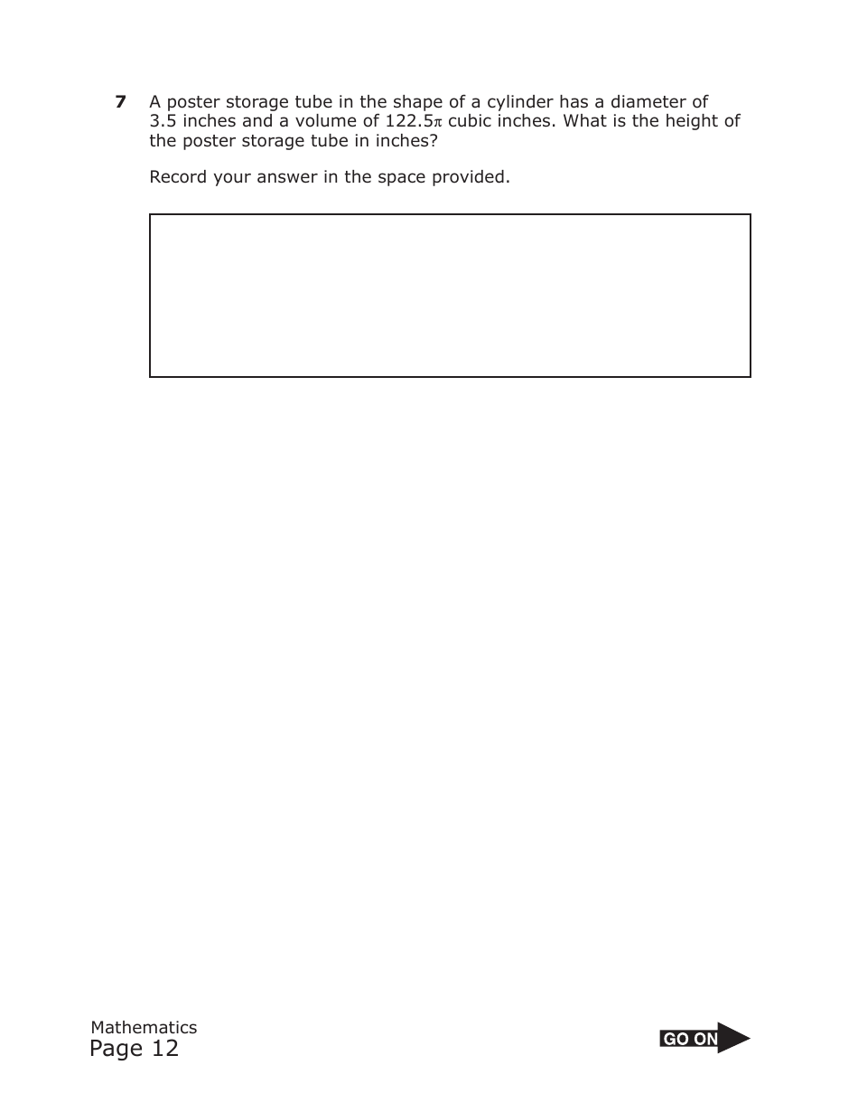 Staar Grade 8 Mathematics Practice Assessment - Texas, Page 12
