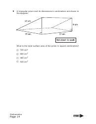 Staar Grade 8 Mathematics Practice Assessment - Texas, Page 14