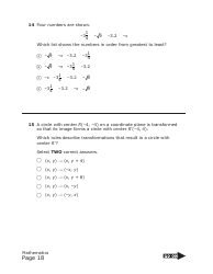 Staar Grade 8 Mathematics Practice Assessment - Texas, Page 18