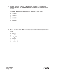 Staar Grade 8 Mathematics Practice Assessment - Texas, Page 20