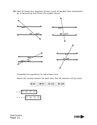 Staar Grade 8 Mathematics Practice Assessment - Texas, Page 21