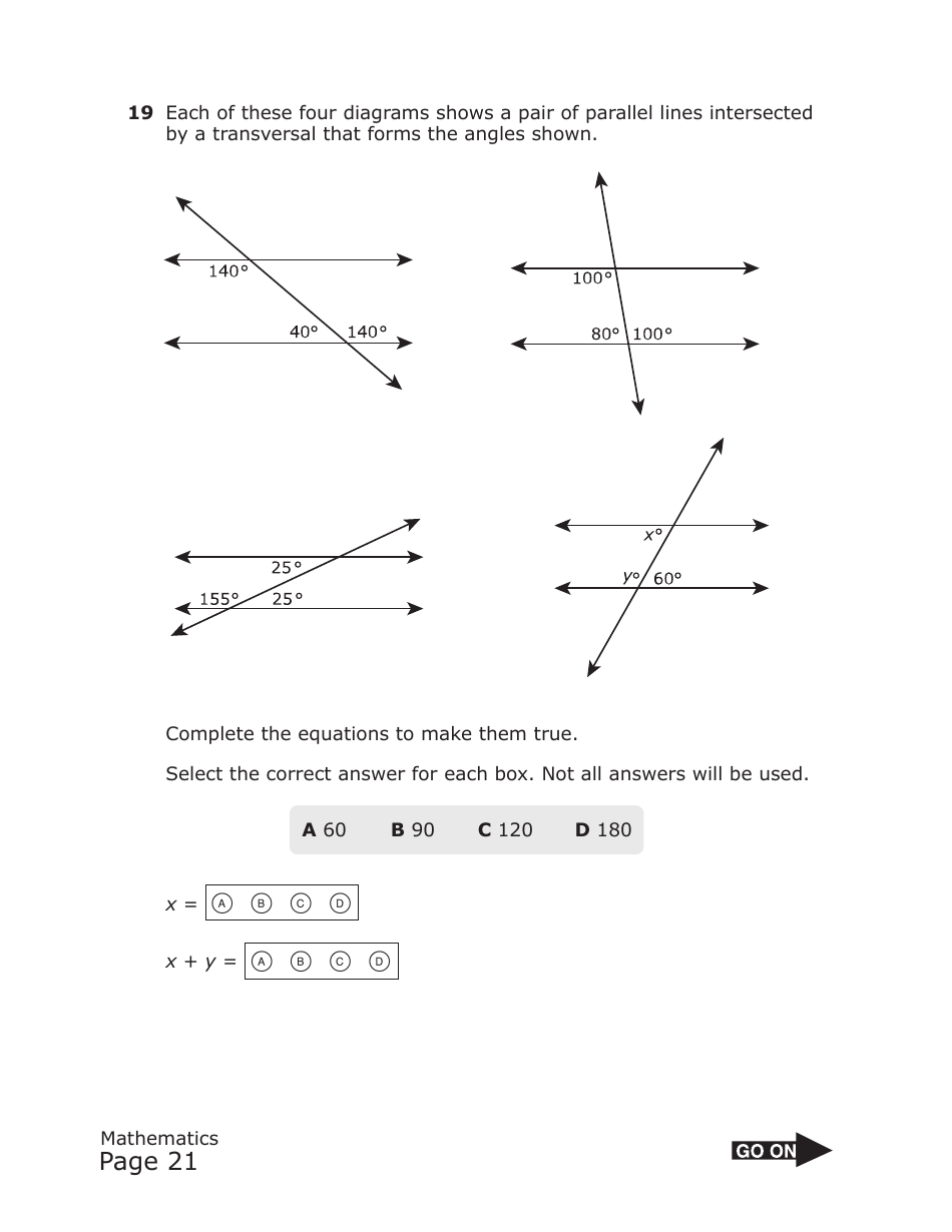 Staar Grade 8 Mathematics Practice Assessment - Texas, Page 21