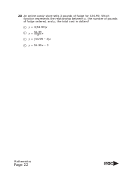 Staar Grade 8 Mathematics Practice Assessment - Texas, Page 22