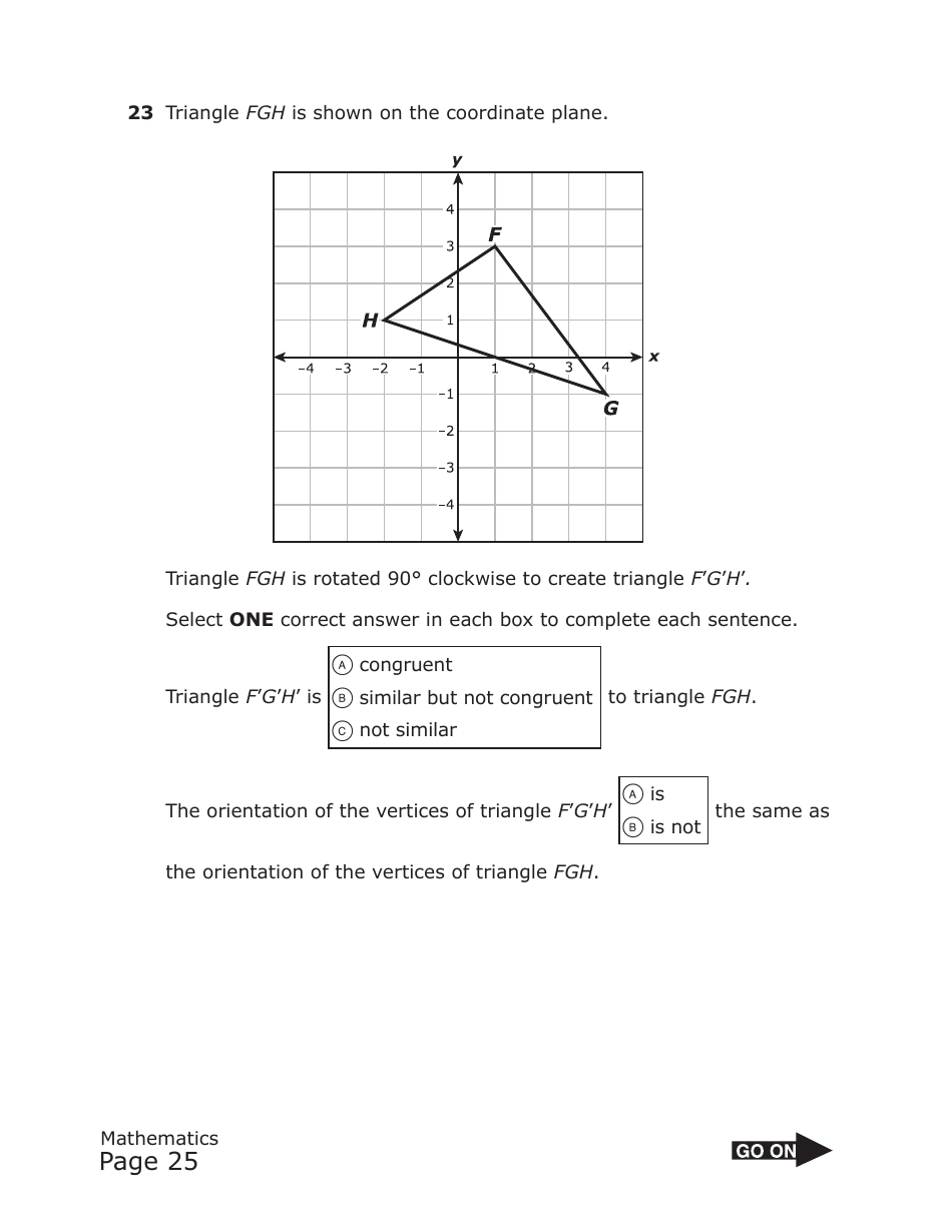 Staar Grade 8 Mathematics Practice Assessment - Texas, Page 25