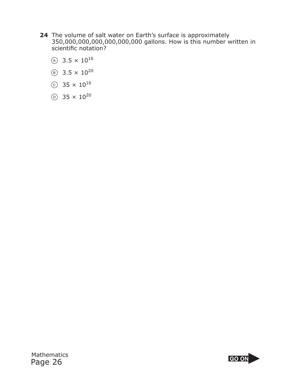 Staar Grade 8 Mathematics Practice Assessment - Texas, Page 26