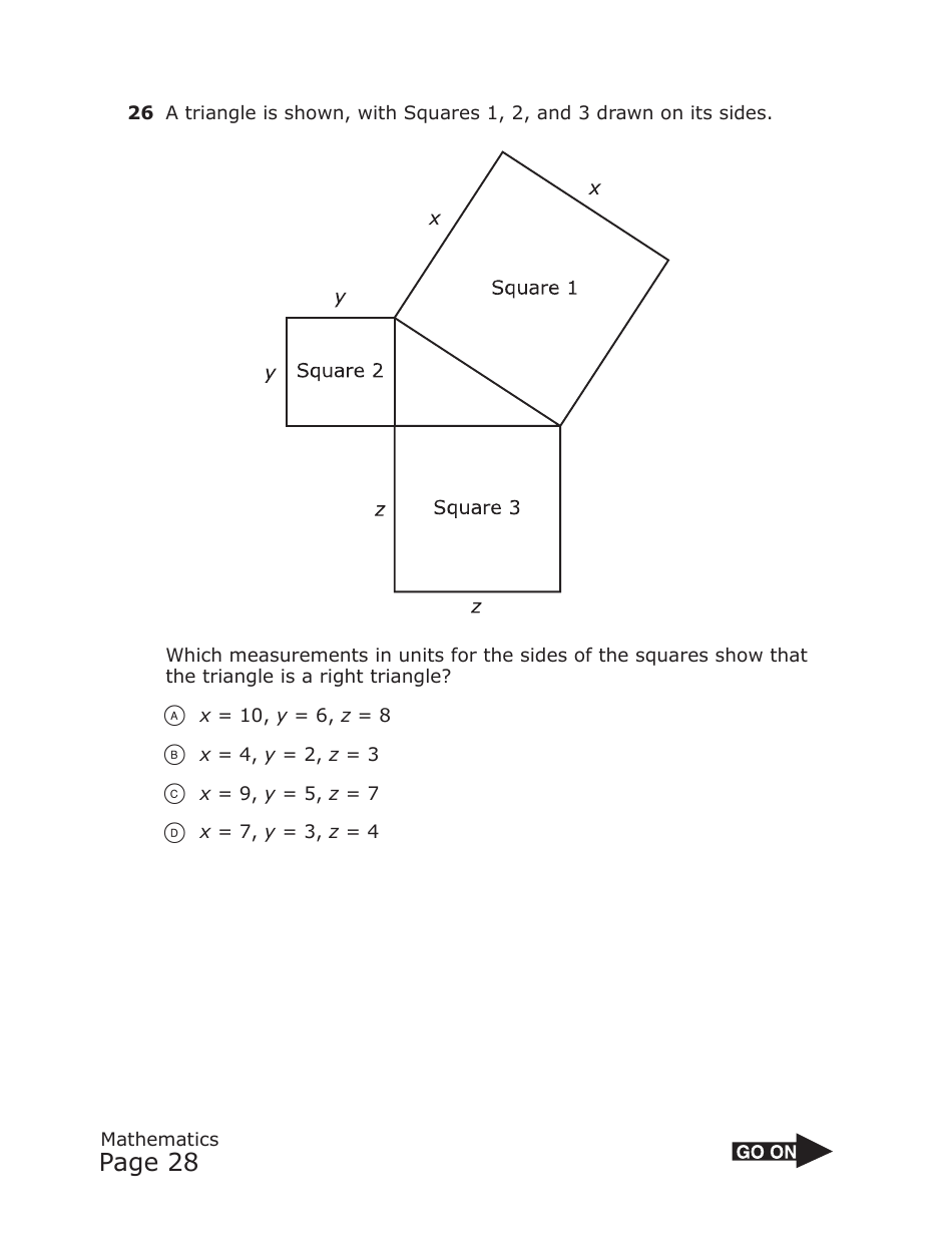 Staar Grade 8 Mathematics Practice Assessment - Texas, Page 28