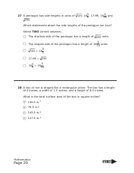Staar Grade 8 Mathematics Practice Assessment - Texas, Page 29