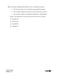 Staar Grade 8 Mathematics Practice Assessment - Texas, Page 33