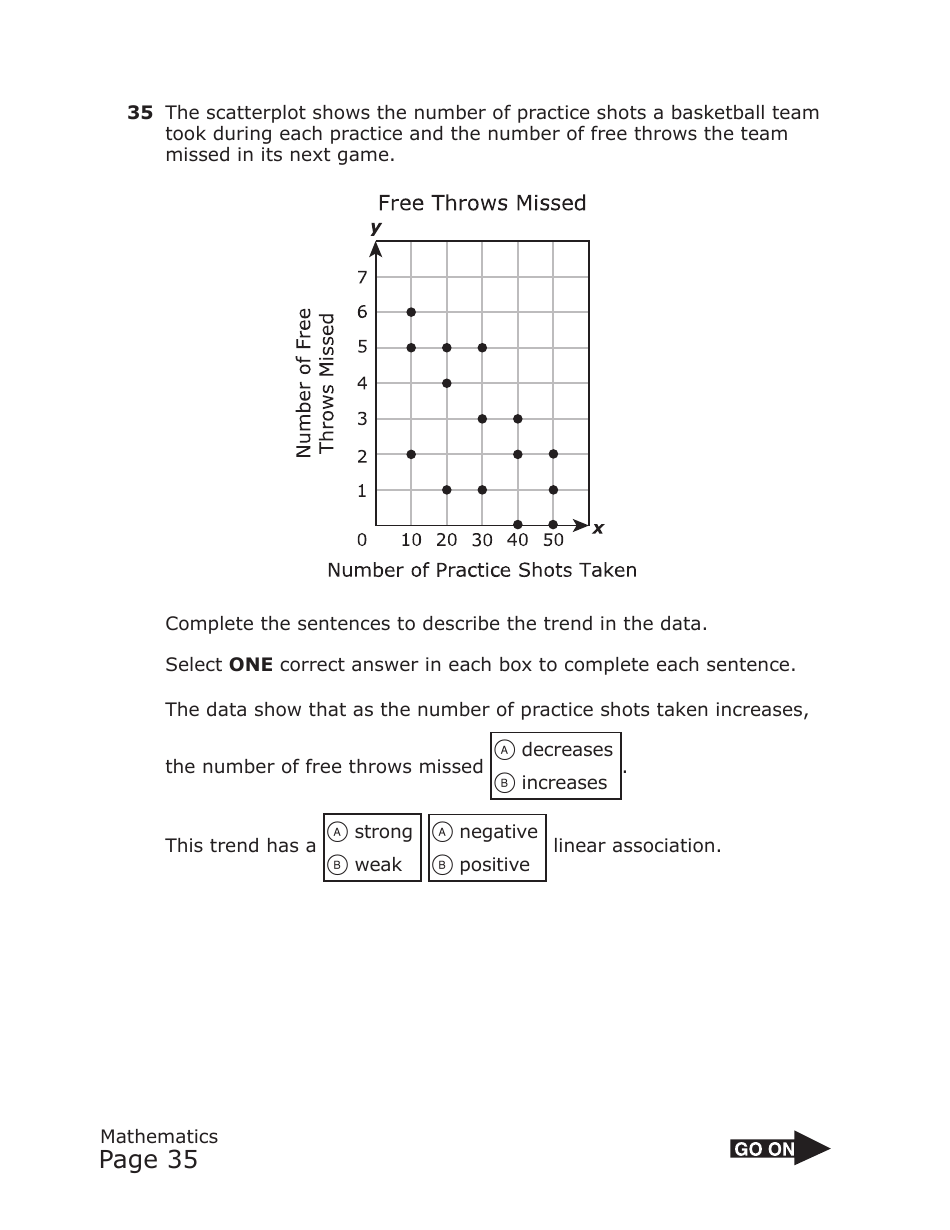 Staar Grade 8 Mathematics Practice Assessment - Texas, Page 35