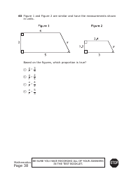 Staar Grade 8 Mathematics Practice Assessment - Texas, Page 38