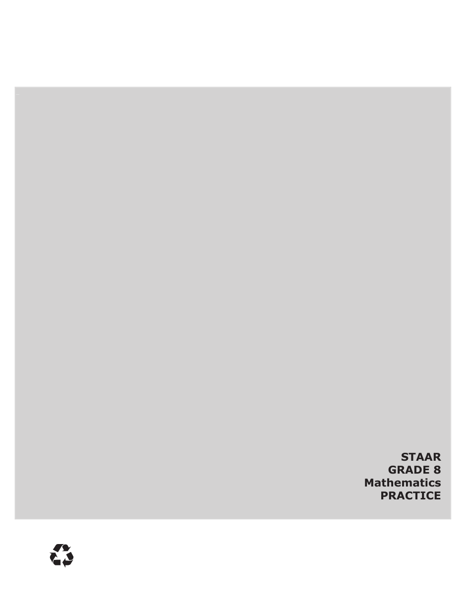 Staar Grade 8 Mathematics Practice Assessment - Texas, Page 39