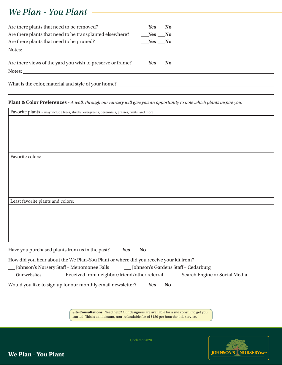 Garden Planner Template - Johnsons Nursery, Page 3