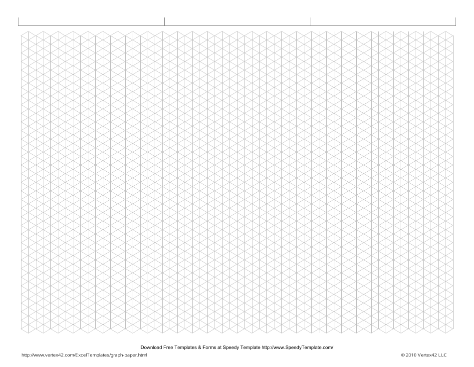 Isometric Graph Paper - Vertex42, Page 1