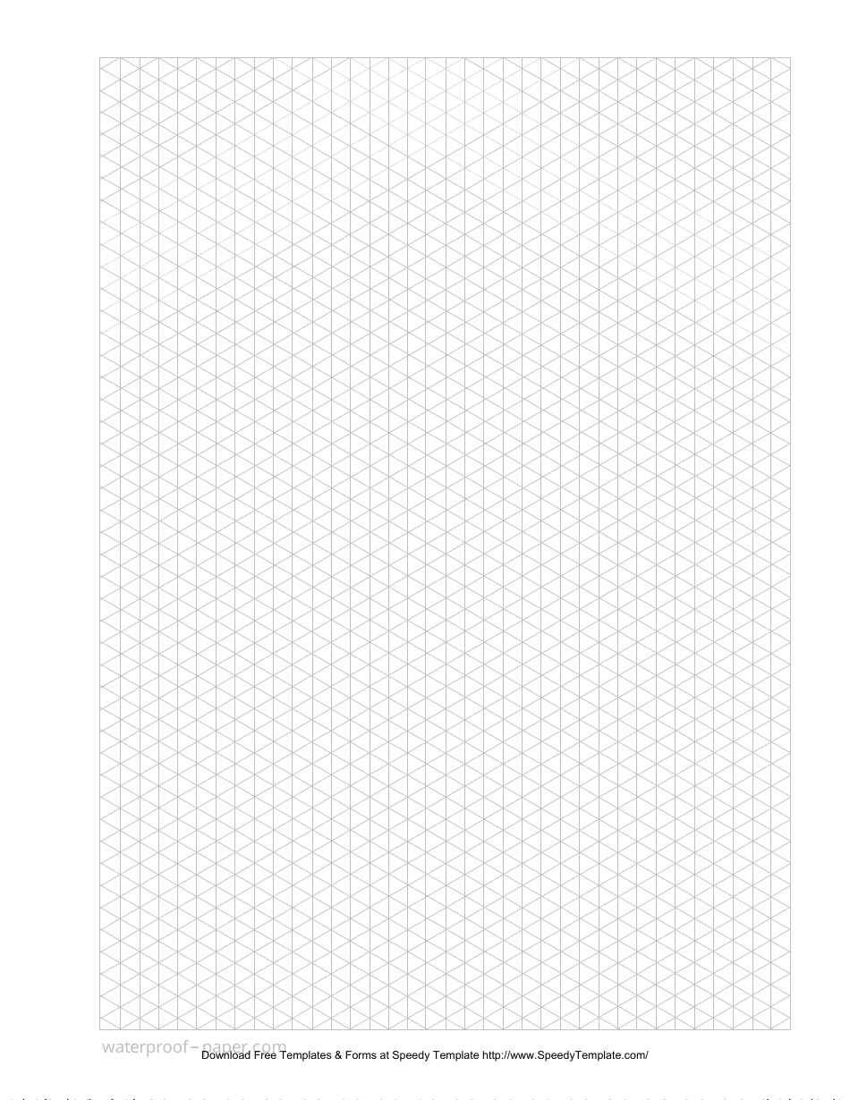 Isometric Graphing Paper, Page 1