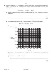 Cambridge International Chemistry Paper 4 a Level Structured Questions, Page 10