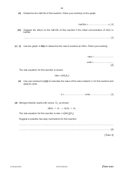 Cambridge International Chemistry Paper 4 a Level Structured Questions, Page 11