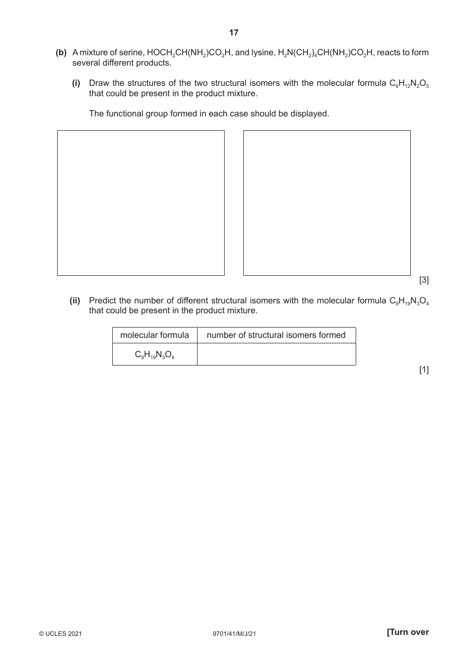 Cambridge International Chemistry Paper 4 a Level Structured Questions, Page 17