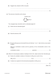 Cambridge International Chemistry Paper 4 a Level Structured Questions, Page 5