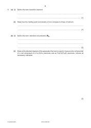 Cambridge International Chemistry Paper 4 a Level Structured Questions, Page 6