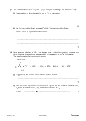 Cambridge International Chemistry Paper 4 a Level Structured Questions, Page 7
