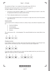 Sqa National Qualifications Chemistry Paper 1, Page 17