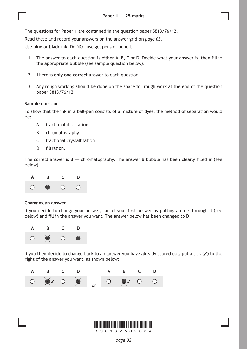 Sqa National Qualifications Chemistry Paper 1, Page 17