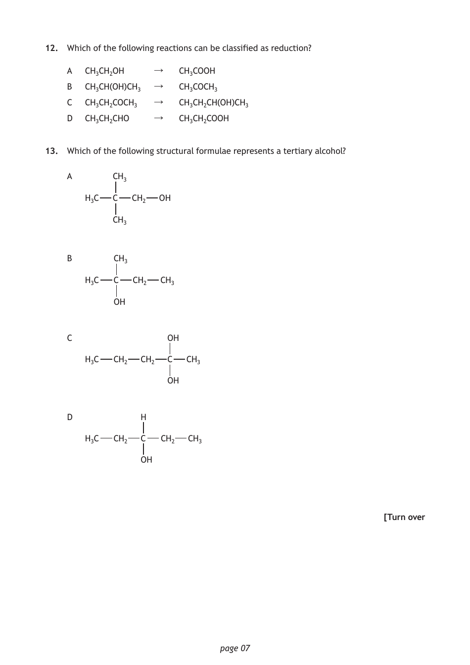 Sqa National Qualifications Chemistry Paper 1, Page 7