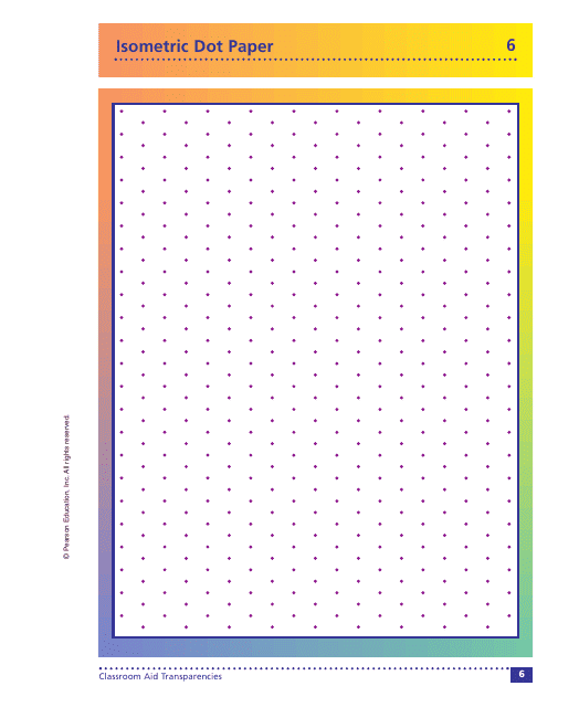 Isometric Dot Paper Pearson Education Download Printable PDF