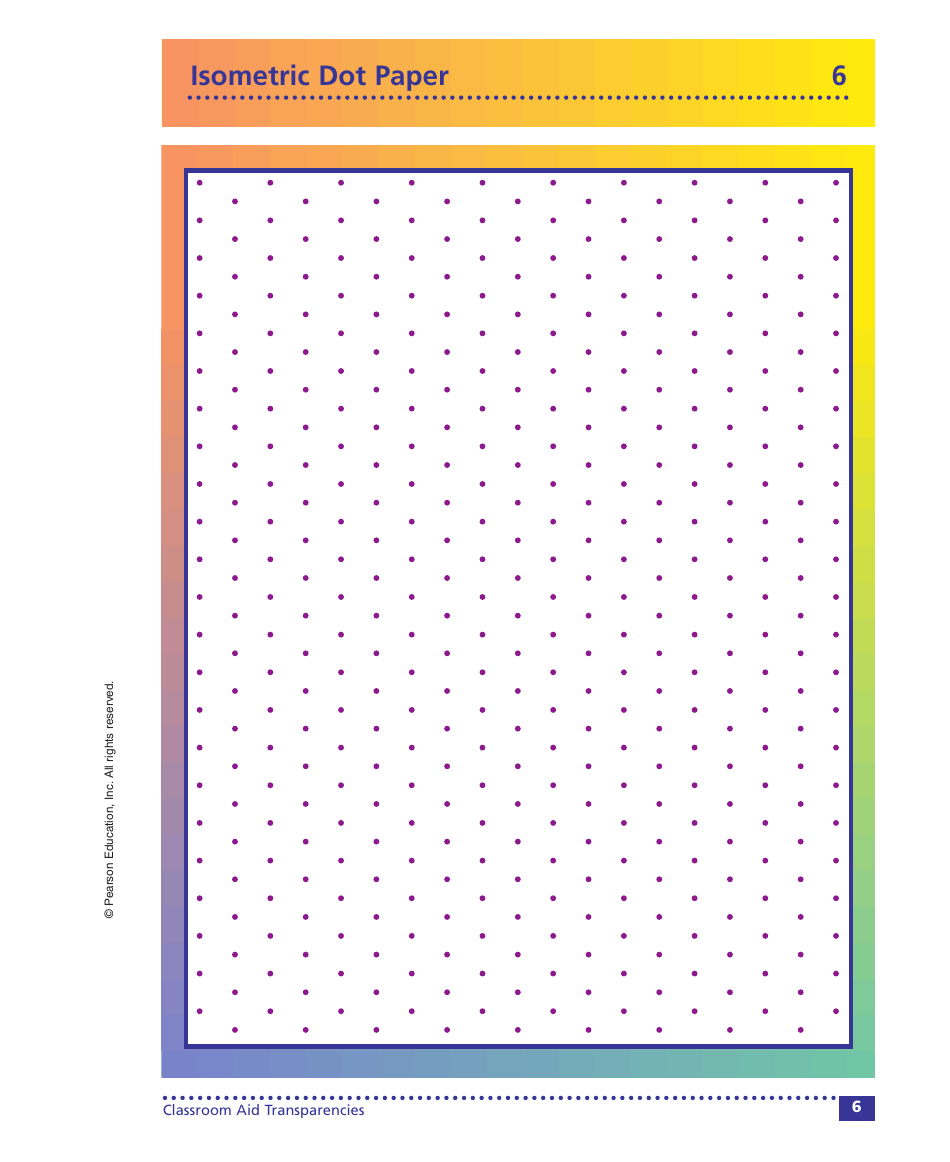 Isometric Dot Paper - Pearson Education, Page 1