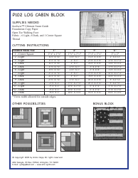 Log Cabin Quilt Block Pattern - Annis Clapp, Page 12