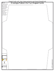 Document preview: Envelope Pattern for Fun Shaped Cards