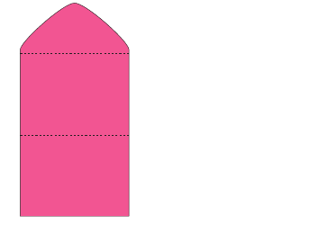 Small Envelope Template - Pink