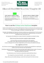 Document preview: A3 Newsletter Template