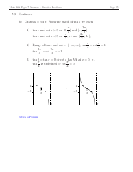 Math 109 Topic 7: Graphs of Trigonometric Functions - Exercises With Answers, Page 15