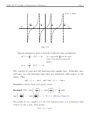 Math 109 Topic 7: Graphs of Trigonometric Functions - Exercises With Answers, Page 3
