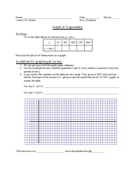 Document preview: Math Lesson: Graphs in Trigonometry