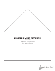 Document preview: Envelope Liner Template