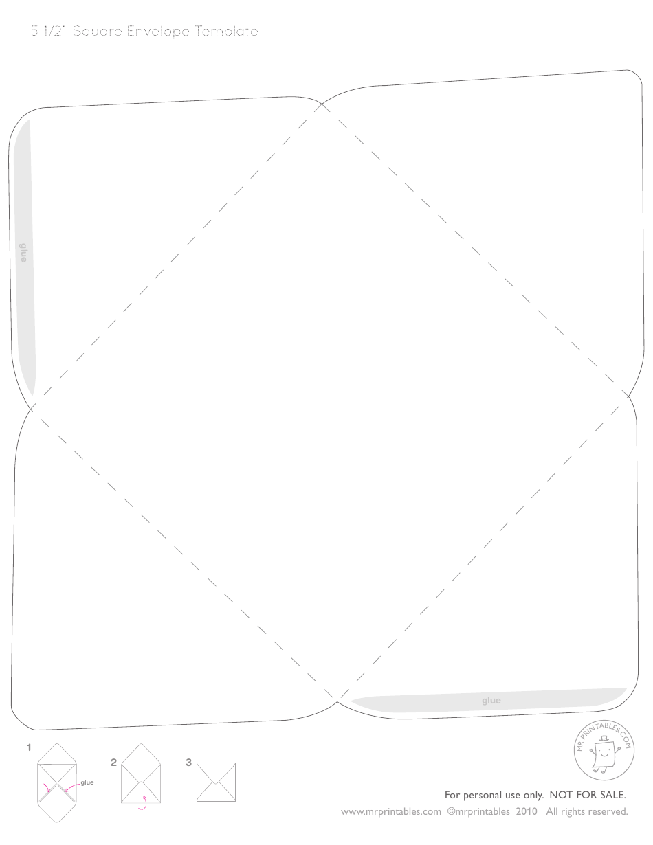 Tea Party Invitation and Envelope Templates, Page 3