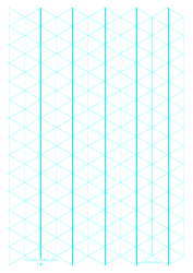 Document preview: Isometric 20mm Grid Paper - Cyan