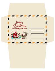 Christmas Envelope Templates With Stamps, Page 2