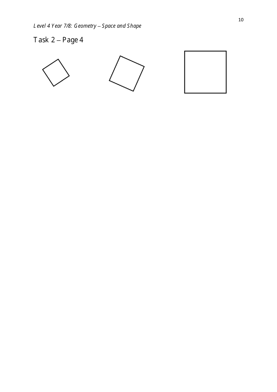 Level 4 Year 7 / 8: Geometry - Shape and Space, Page 10