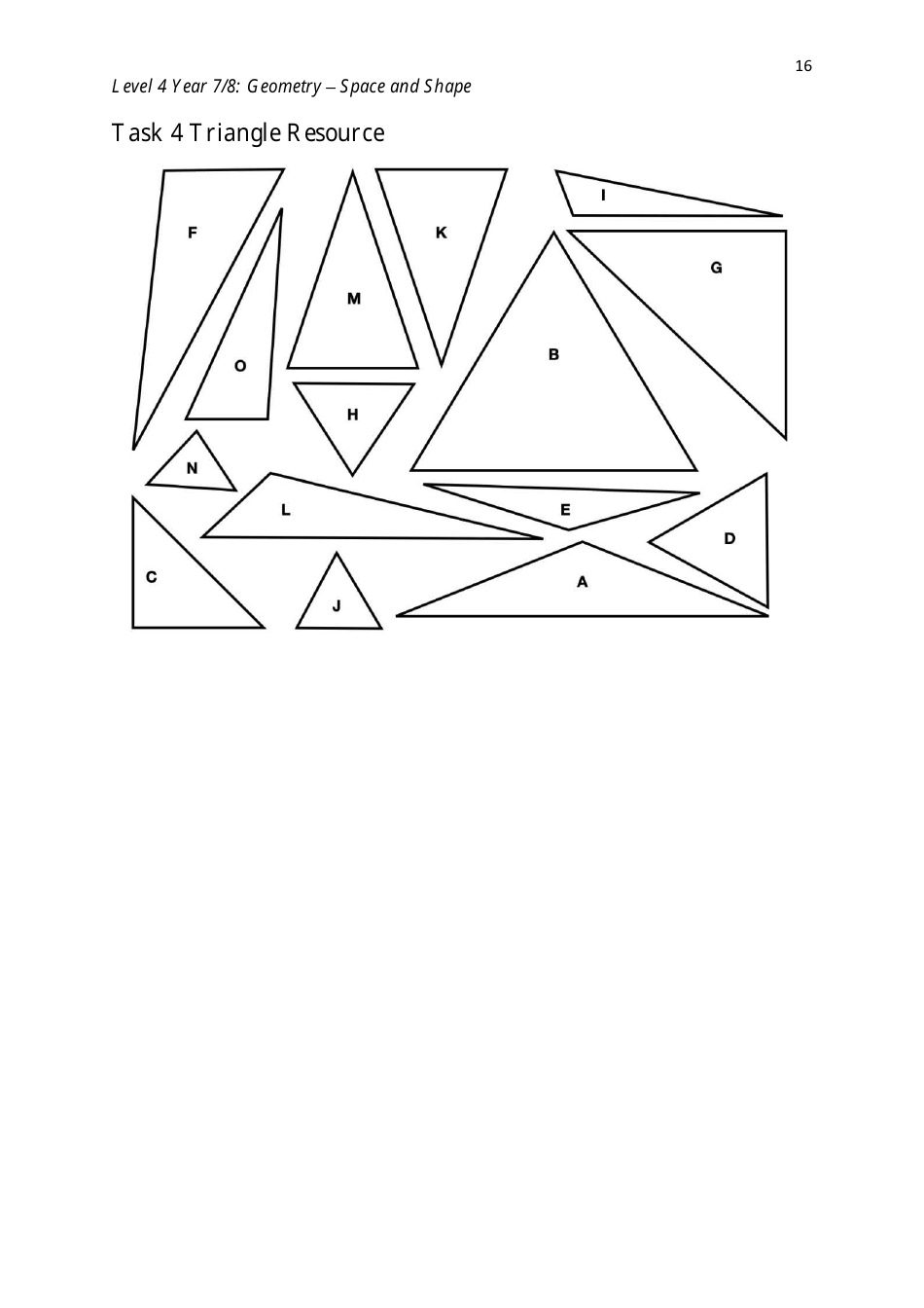 Level 4 Year 7 / 8: Geometry - Shape and Space, Page 16