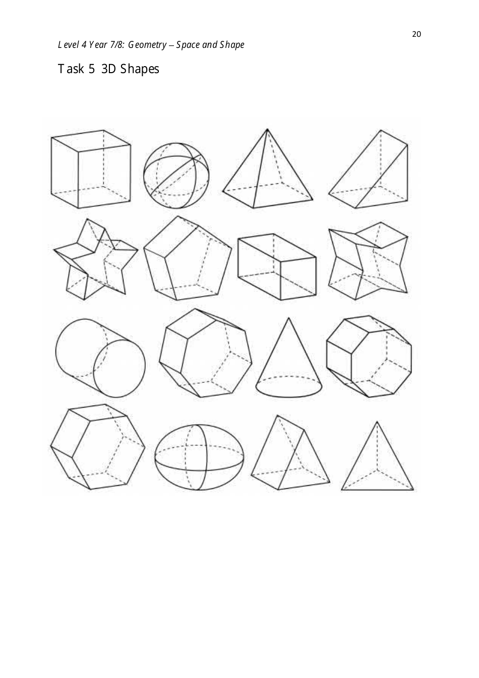 Level 4 Year 7 / 8: Geometry - Shape and Space, Page 20