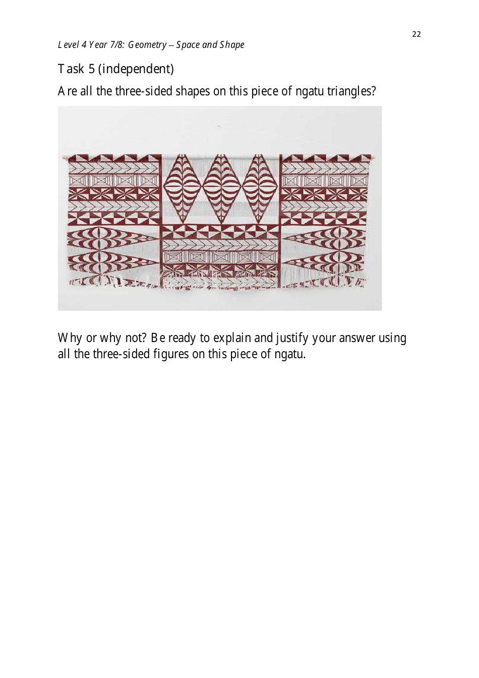 Level 4 Year 7 / 8: Geometry - Shape and Space, Page 22